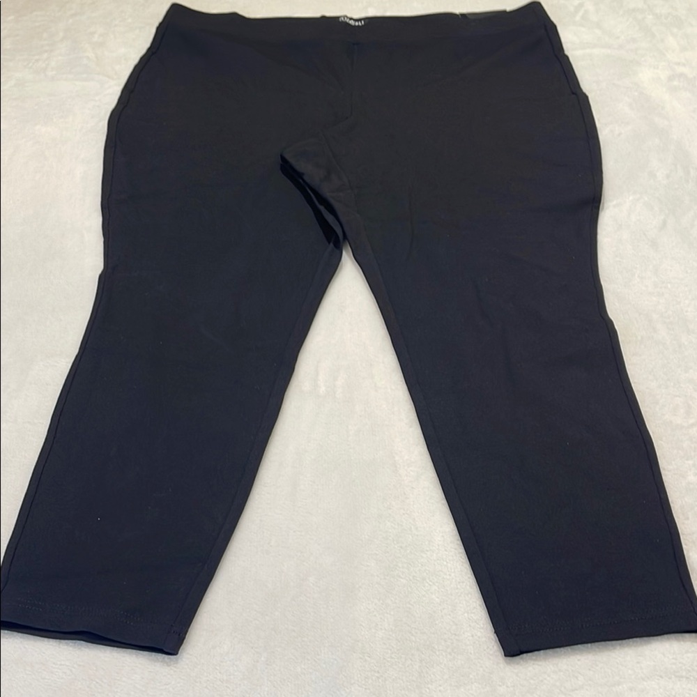 ROZ & ALI WOMENS BLACK LEGGINGS SIZE 2X